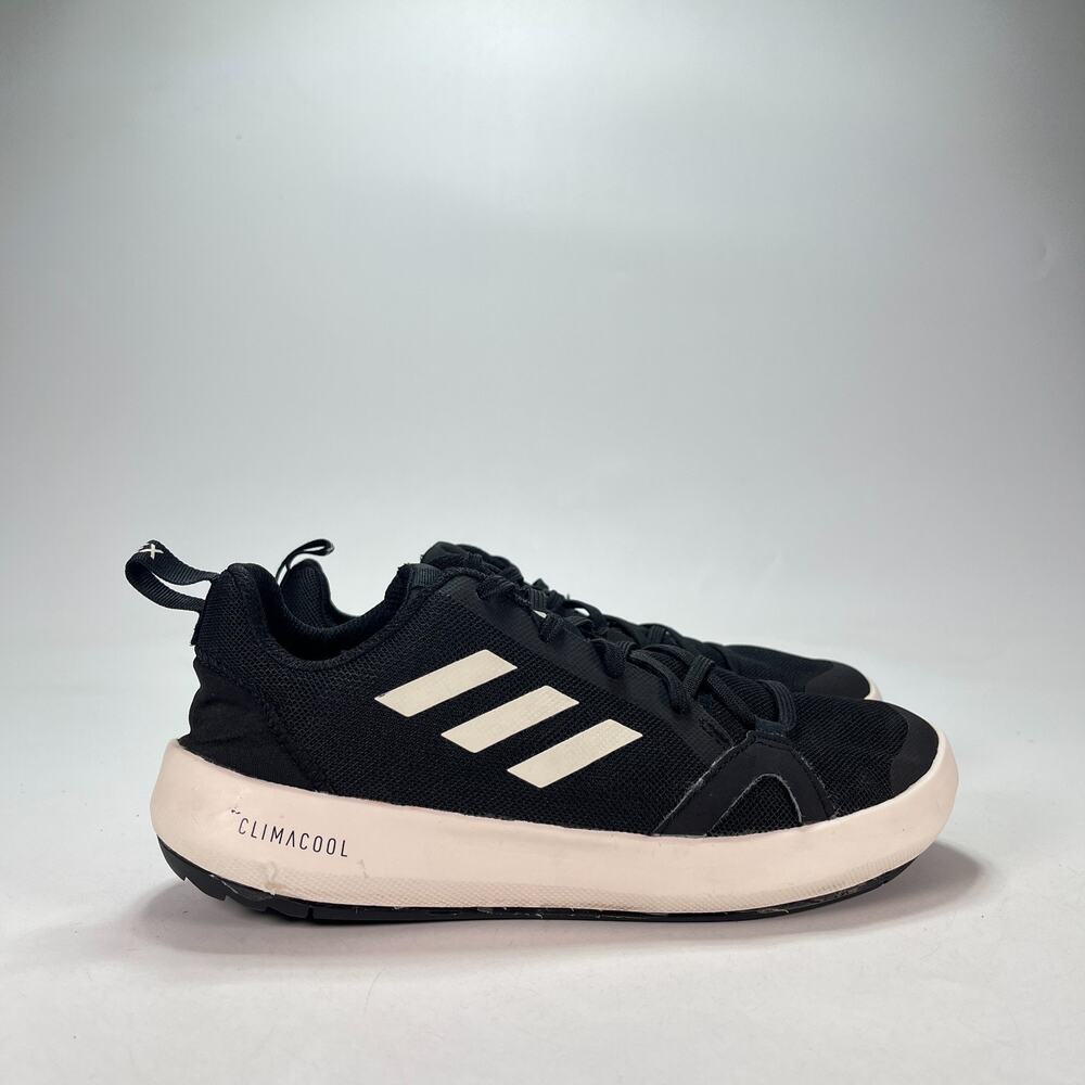 adidas Boat Climacool Black White Lace Up Shoes BC0506 Youth Size 6.5 Sneakers